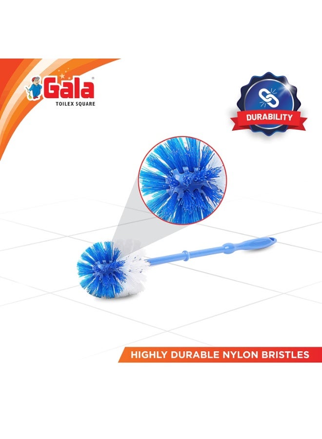 Gala Toilex Toilet Brush With Square Container(Multicolor,Pack of 1) - Image 4